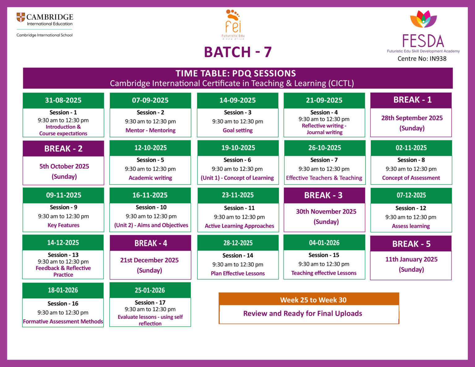 FESDA-_-Time-Table-_-Batch-7-CICTL copy